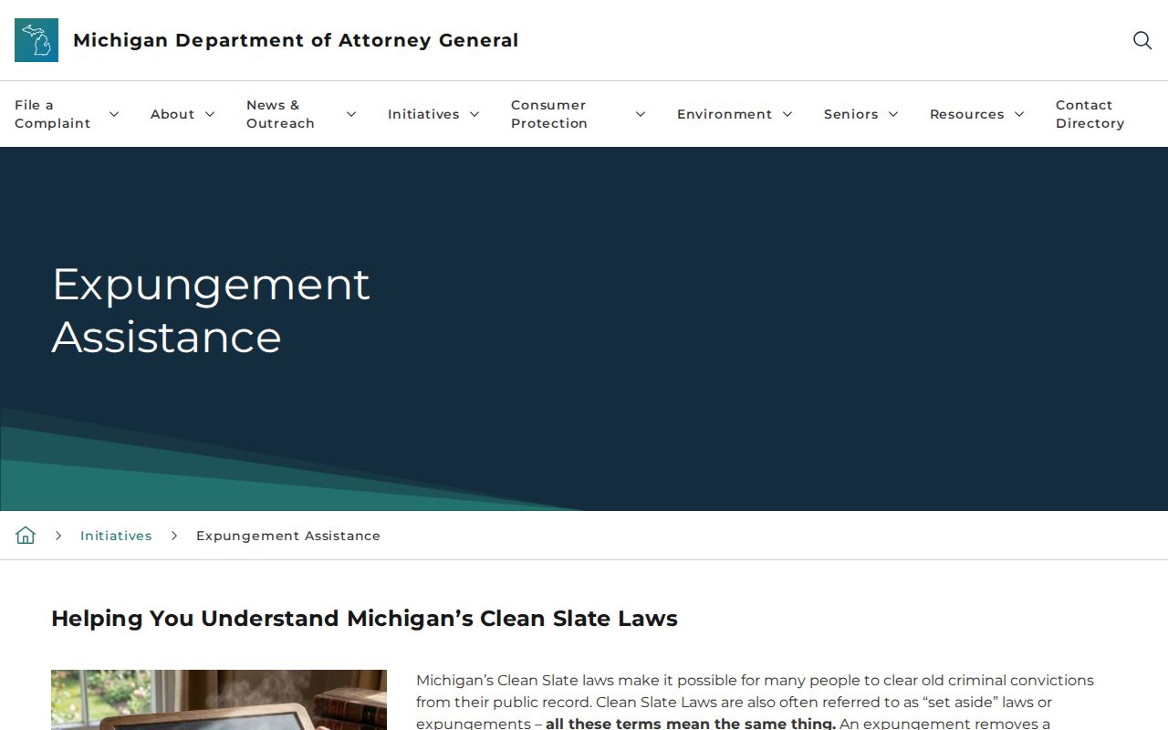 Michigan expungement assistance for Clare County arrest records